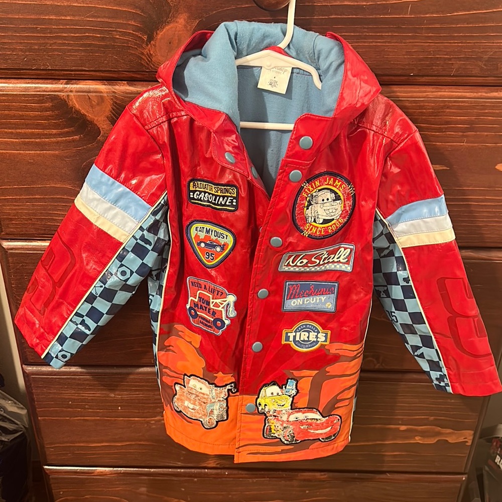 Cars Raincoat size 4